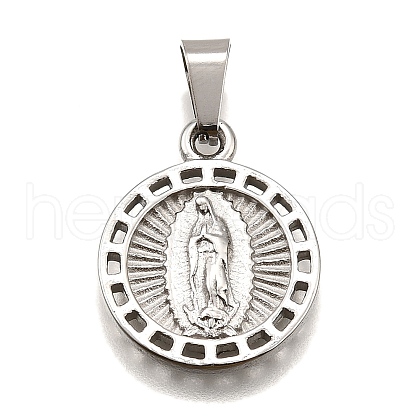 304 Stainless Steel Pendants STAS-B086-10B-P-1