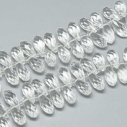 Glass Beads Strands EGLA-S142-10x21mm-10-1