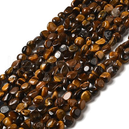 Natural Tiger Eye Beads Strands G-I351-B03-1