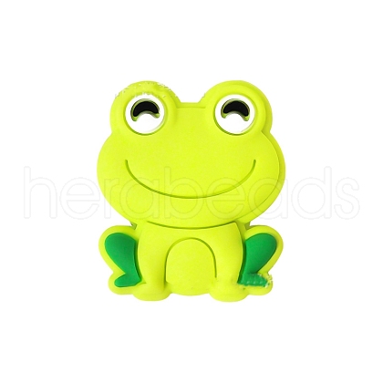 Frog Food Grade Silicone Beads PW-WG10040-09-1