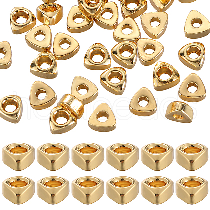 SUNNYCLUE 50Pcs Rack Plating Brass Beads KK-SC0005-14-1
