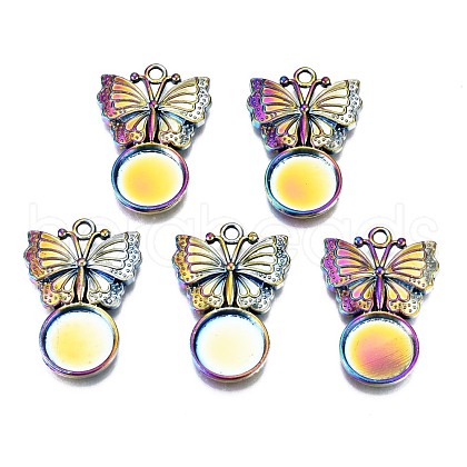 Alloy Pendants Cabochon Settings PALLOY-N163-034-NR-1