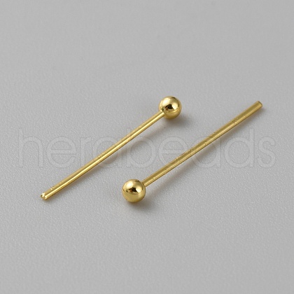 100Pcs Brass Ball Head Pins FIND-WH0110-694B-G-1