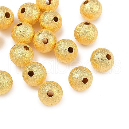Textured Brass Beads KK-P309-01B-G-1