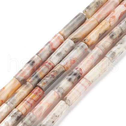 Natural Crazy Agate Stone Beads Strands G-F247-33-1