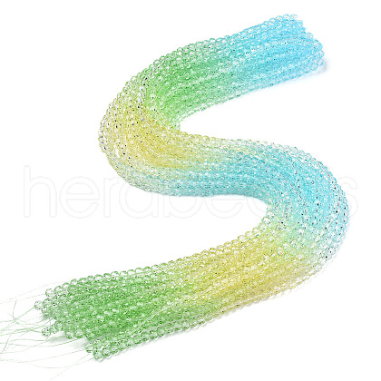 Transparent Glass Beads Strands GLAA-E036-07Z-1