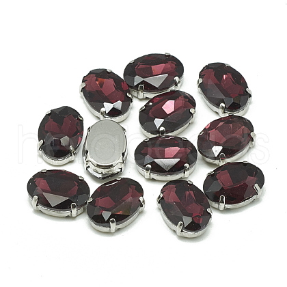 Sew on Rhinestone RGLA-T091-8x10mm-18P-1
