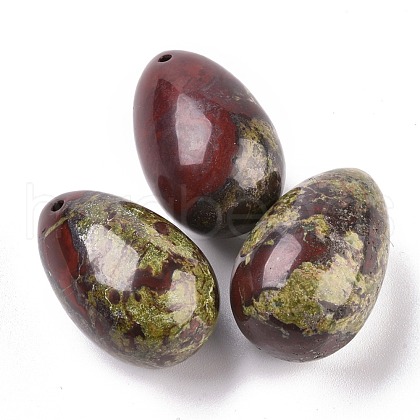 Natural Dragon Blood Jasper Pendants G-P438-D-01-1