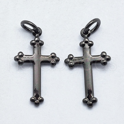 Brass Pendants KK-J279-30B-NR-1