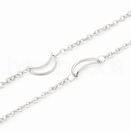 Tarnish Resistant 304 Stainless Steel Cable Chains CHS-F015-18P-1