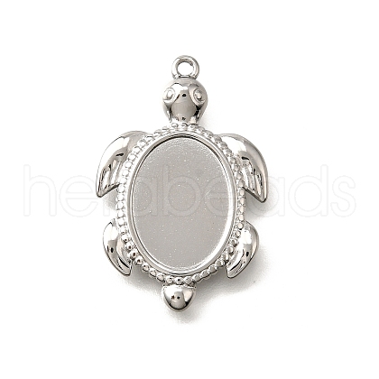 304 Stainless Steel Pendant Cabochon Settings STAS-C122-16A-P-1