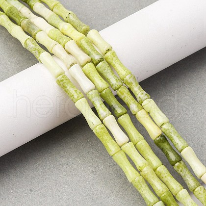 Natural Jade Beads Strands G-L624-G07-12x5mm-1