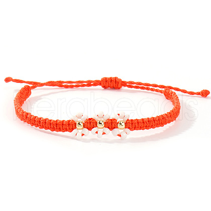 Glass Seed Beaded Braided Bead Beacelets BY5894-4-1