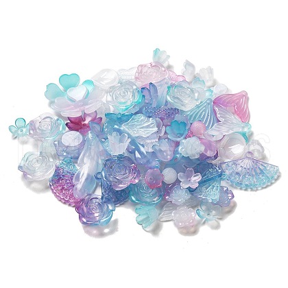 Imitation Jelly Acrylic Beads X-OACR-H039-02B-1