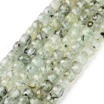 Natural Prehnite Beads Strands G-H042-A46-03-1