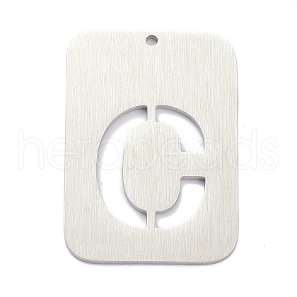 304 Stainless Steel Pendants STAS-K216-49C-P-1