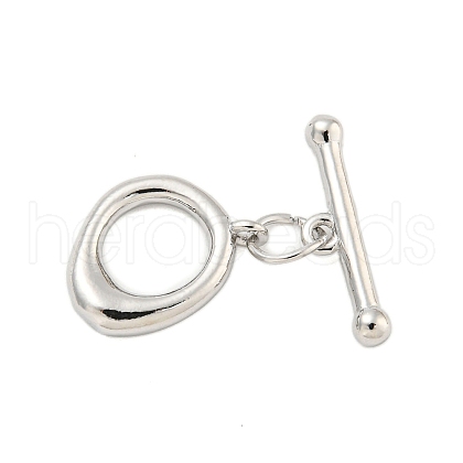 Brass Toggle Clasps KK-A223-09P-1