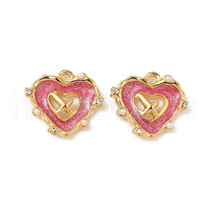 304 Stainless Steel Rhinestone Pendants STAS-U057-05G-01-1