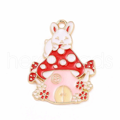 Alloy Enamel Pendants ENAM-M055-03G-03-1