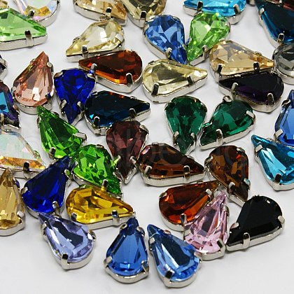 Sew on Rhinestone RGLA-A022-6x10mm-P-1
