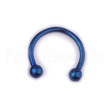 303 Stainless Steel Circular/Horseshoe Barbell Nose Rings WG86D19-26-1