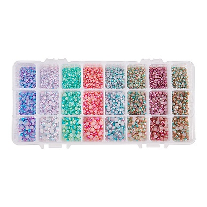 Imitation Pearl Acrylic Cabochons OACR-PH0001-09-1