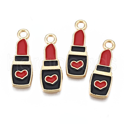 Rack Plating Alloy Enamel Pendants ENAM-T011-172-1
