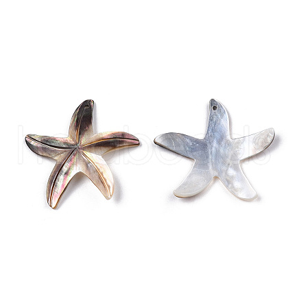 Natural Sea Shell Pendants X-SSHEL-T012-08-1