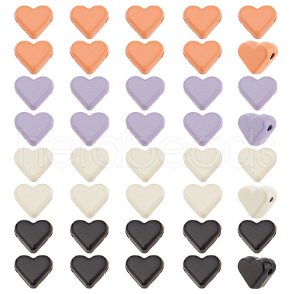   40Pcs 4 Colors Alloy Beads FIND-PH0022-86-1