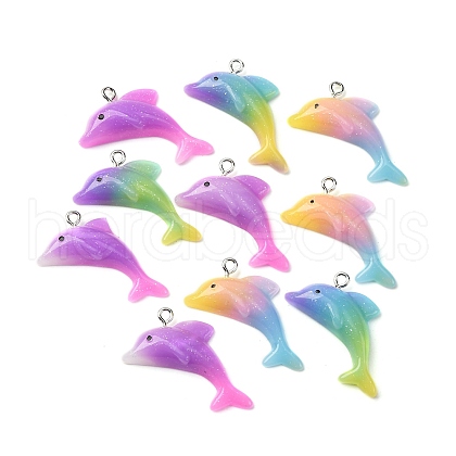 Opaque Resin Pendants RESI-Z036-01P-1