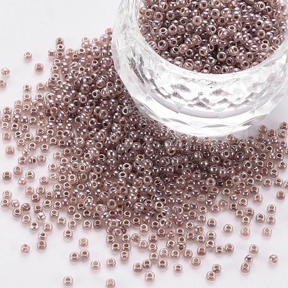 12/0 Imitation Jade Glass Seed Beads SEED-S049-A-012-1