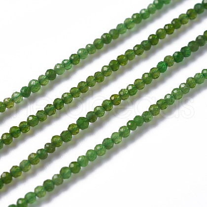 Natural Green Diopside Beads Strands G-A178-B02-2mm-1