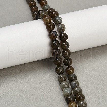 Natural Labradorite Beads Strands G-I253-01-8mm-1