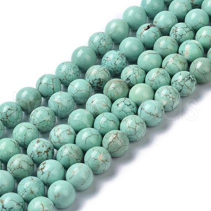 Natural Howlite Beads Strands G-C180-17C-1