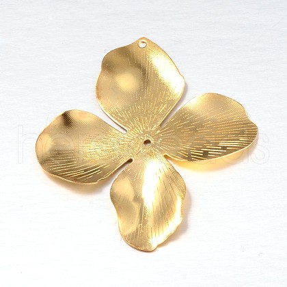 4-Petal Flower Iron Bead Caps IFIN-N3296-10-1