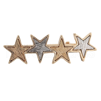 Star Alloy Alligator Hair Clips PW-WGF5488-01-1