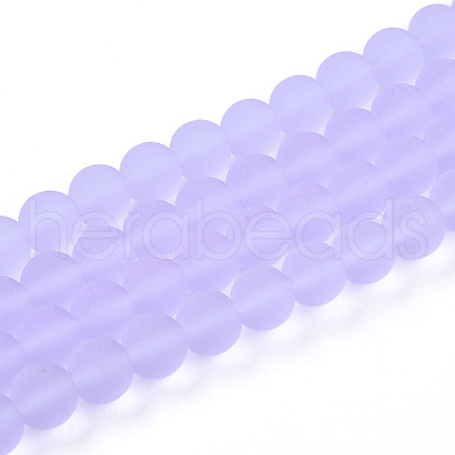 Transparent Glass Beads Strands GLAA-T032-T8mm-MD01-1
