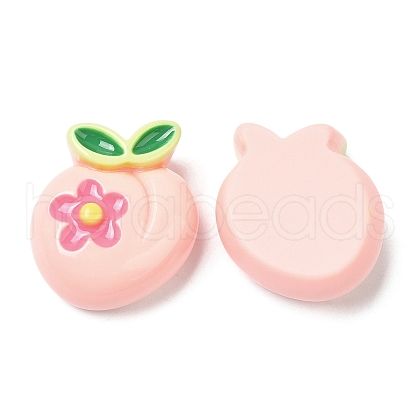 Opaque Resin Fruit Cabochons RESI-G072-02C-1