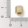 Rack Plating Brass Micro Pave Cubic Zirconia Beads KK-L224-035G-3