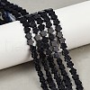 Synthetic Blue Goldstone Beads Strands G-B138-C14-01-1