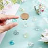 SUPERFINDINGS 200Pcs 4 Colors Transparent Acrylic Pendants MACR-FH0001-03-4