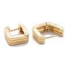 Brass Huggie Hoop Earrings EJEW-F264-16-3