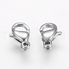 304 Stainless Steel Lobster Claw Clasps STAS-F125-9x6mm-P-2