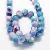 Natural Dyed Persian Jade Gemstone Bead Strands X-G-R271-6mm-XP19-3