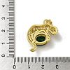 Rack Plating Brass Micro Pave Cubic Zirconia Pendants KK-A210-01A-G-3