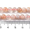 Natural Cherry Blossom Agate Beads Strands G-B130-6mm-02-5