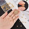 Beebeecraft 80Pcs Brass Peg Bails Pendants KK-BBC0003-48-3