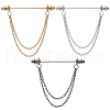 Gorgecraft Zinc Alloy Hanging Chain Brooches FIND-GF0006-87B-1