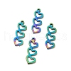 Ion Plating(IP) 201 Stainless Steel Pendants STAS-I197-016M-1