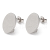 304 Stainless Steel Stud Earring Findings STAS-D371-02P-03-1
